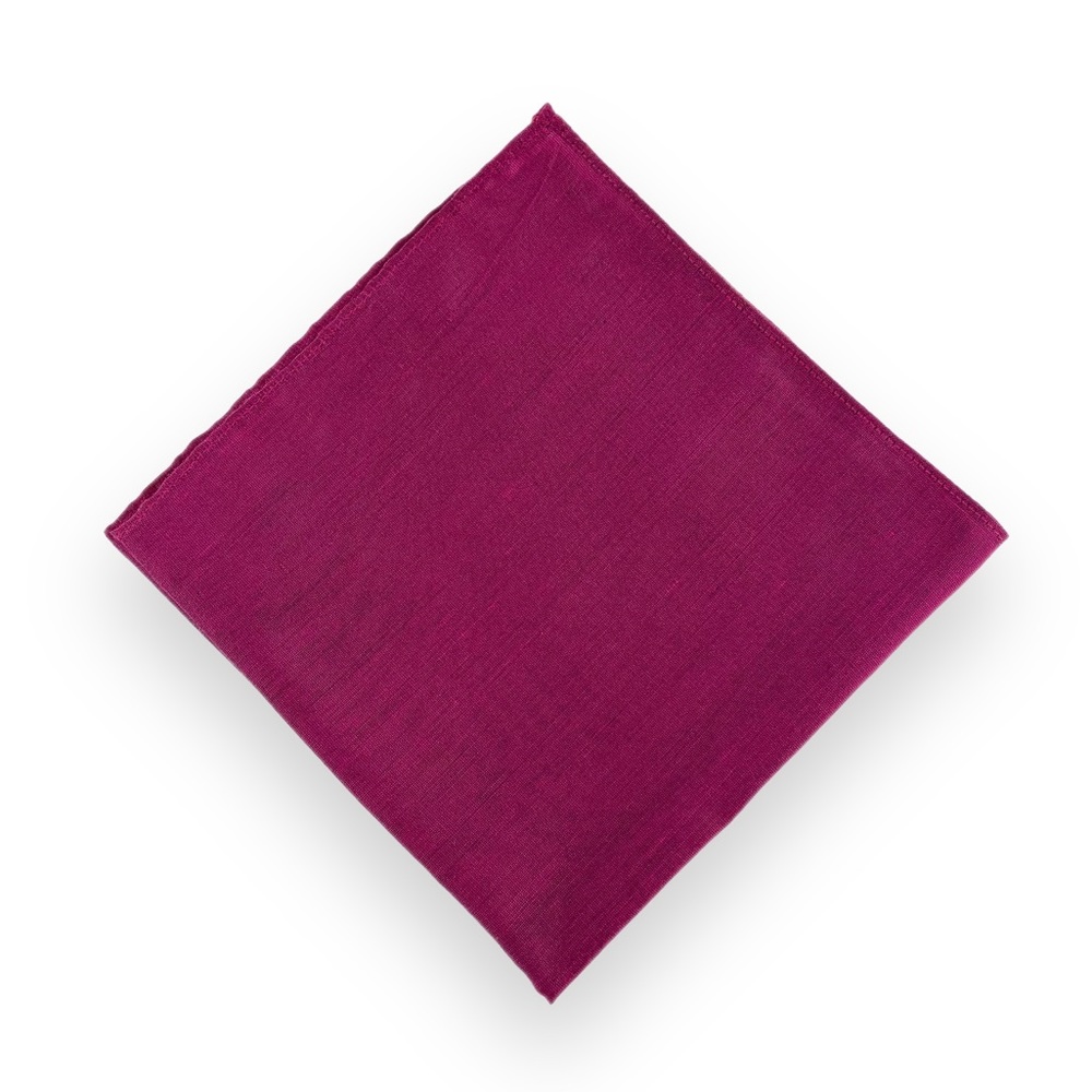Sangria Silk Pocket Square Handkerchief